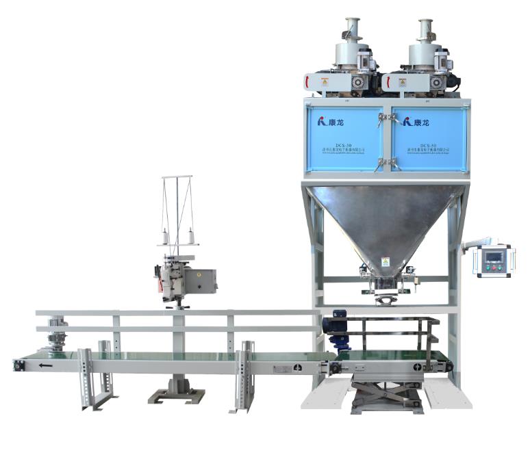 双工位有斗式双螺杆粉料定量包装秤